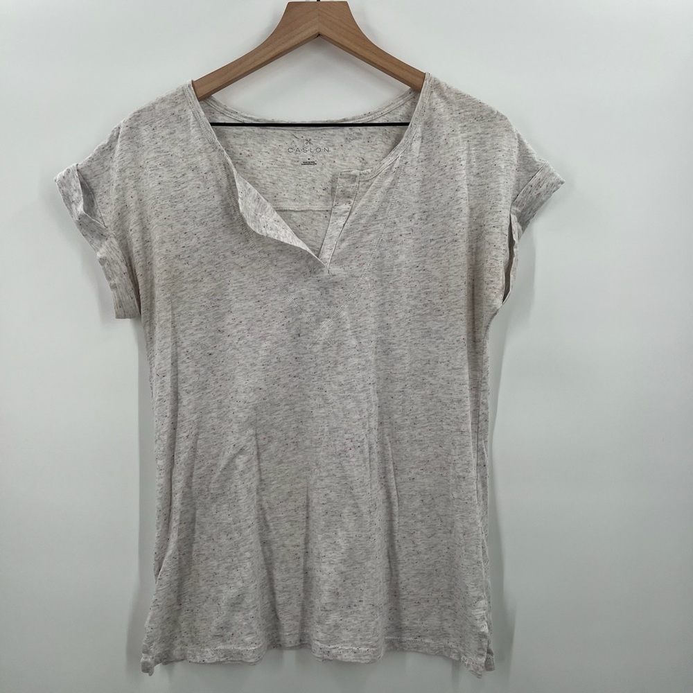 Caslon Grey V-neck short sleeve woman medium